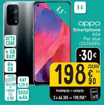 Cora Oppo Smartphone A54 aanbieding