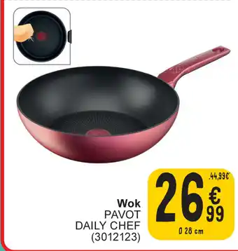 Cora Tefal Wok Pavot Daily Chef 28cm aanbieding