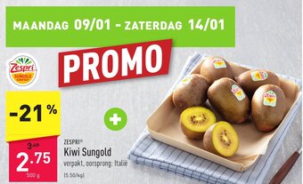ALDI Zespri kiwi sungold 500g aanbieding
