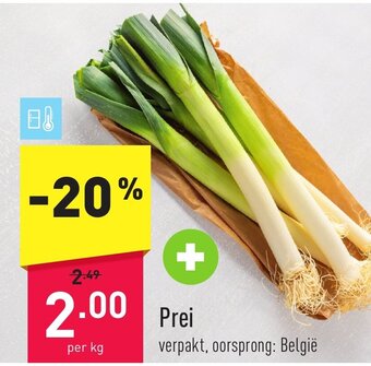 ALDI Prei aanbieding