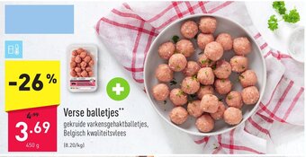 ALDI Verse balletjes 450g aanbieding