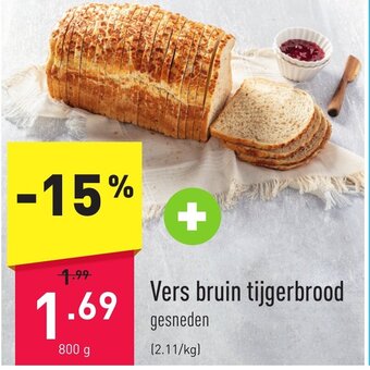 ALDI Vers bruin tijgerbrood 800g aanbieding