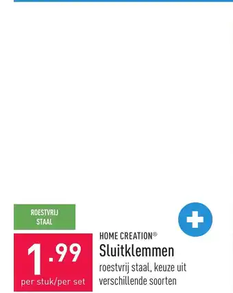ALDI Home creation sluitklemmen aanbieding