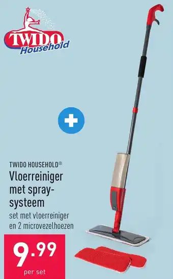 ALDI Twido household vloerreiniger met spray- systeem aanbieding