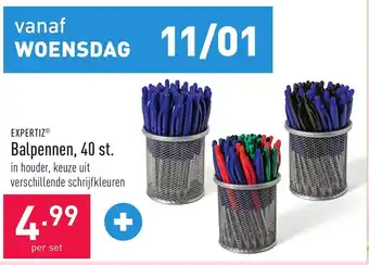 ALDI Expertiz balpennen 40 st aanbieding