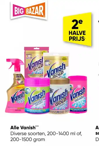 Alle Vanish Diverse Soorten 200-1400ml of 200-1500gram