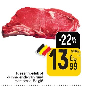 Cora Tussenribstuk of dunne lende van rund aanbieding