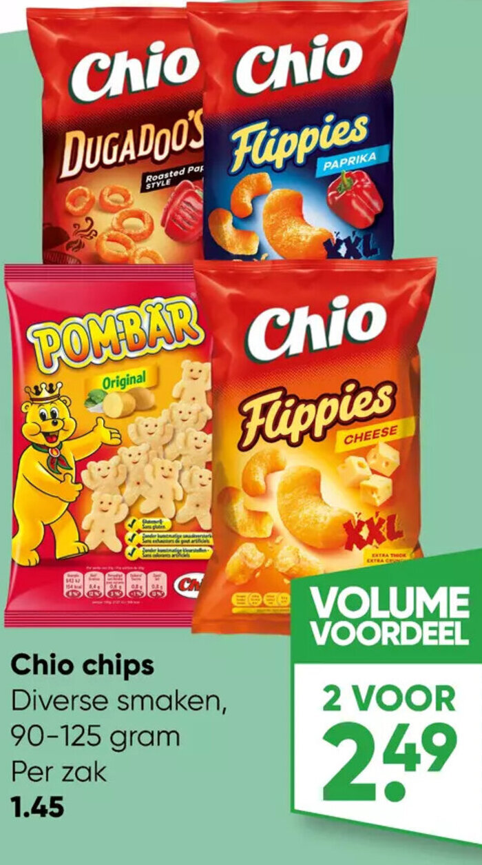 Chio Chips Diverse Smaken 90125gram promotie bij Big Bazar