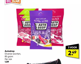 Big Bazar Autodrop Diverse Soorten 85gram 3 voor aanbieding