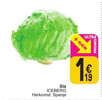 Cora Sla ICEBERG aanbieding