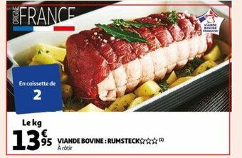 Auchan Viande bovine rumsteck le kg aanbieding