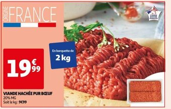 Auchan Viande hachee pur boeuf aanbieding