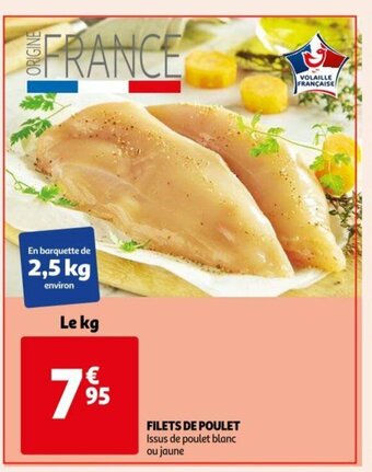 Auchan Filets de poulet le kg aanbieding