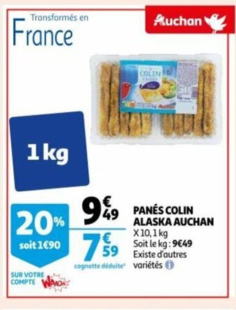Auchan Panes colin alaska aanbieding