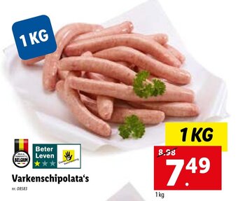 Lidl Varkenschipolata's aanbieding
