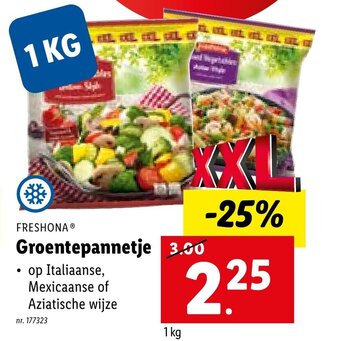 Lidl Freshona groentepannetje aanbieding
