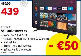 Lidl Grundig 55" UHD smart-tv aanbieding