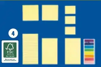 United office set zelfklevende notitieblaadjes