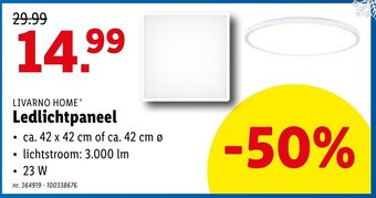 Lidl Livarno home ledlichtpaneel aanbieding