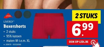 Lidl Livergy boxershorts aanbieding
