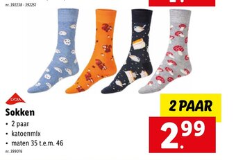 Lidl Sokken 2 paar aanbieding