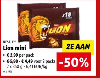 Lidl Nestle lion mini aanbieding