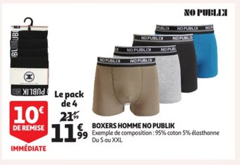 Auchan Boxers homme no publik aanbieding