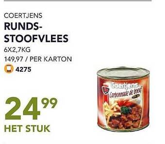 Bidfood Rundstoofvlees aanbieding