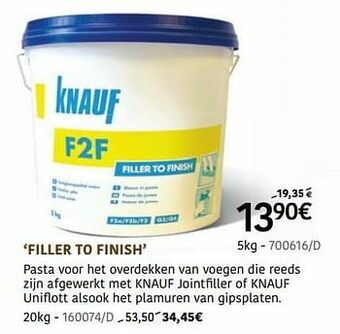 HandyHome Filler to finish aanbieding
