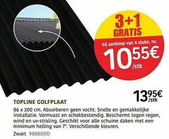 Topline golfplaat