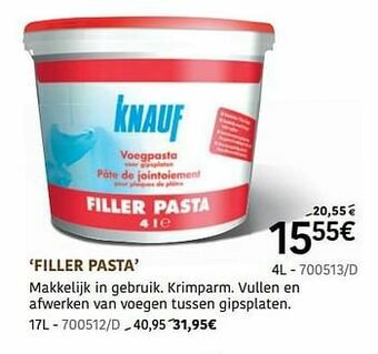 HandyHome Filler pasta aanbieding