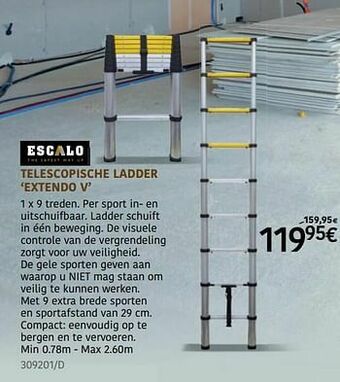 Telescopische ladder extendo v