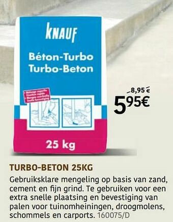 HandyHome Turbo-beton aanbieding