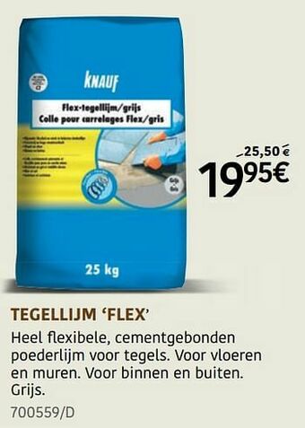 HandyHome Tegellijm flex aanbieding