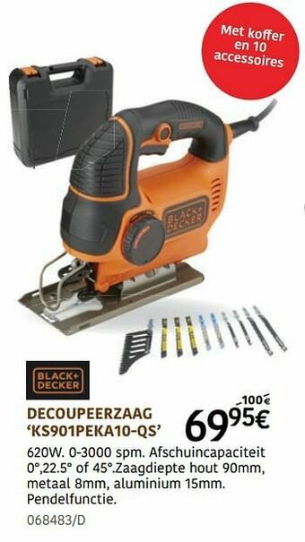 HandyHome Black + decker decoupeerzaag ks901peka10-qs aanbieding