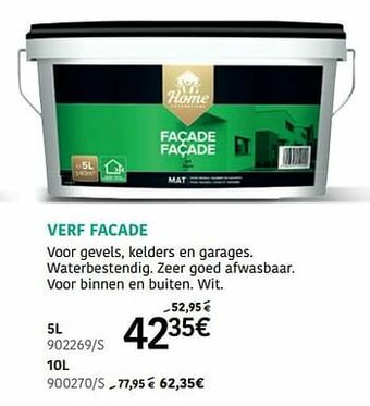 HandyHome Verf facade aanbieding