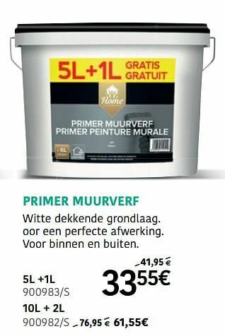 HandyHome Primer muurverf aanbieding