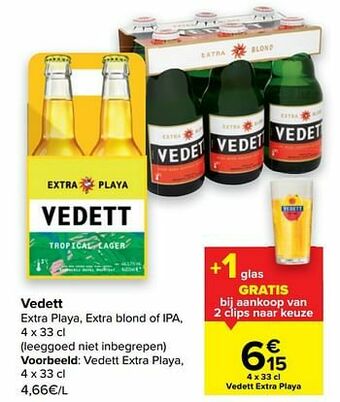 Carrefour Vedett extra playa aanbieding