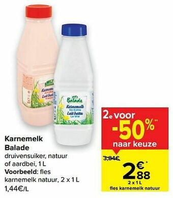 Carrefour Balade karnemelk natuur aanbieding