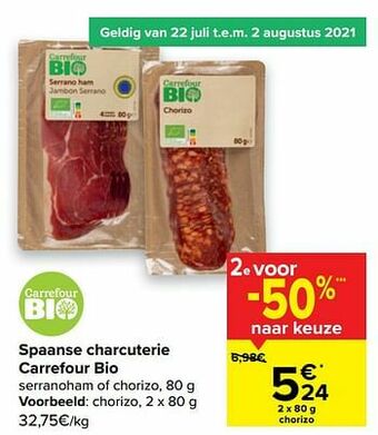 Carrefour Chorizo aanbieding