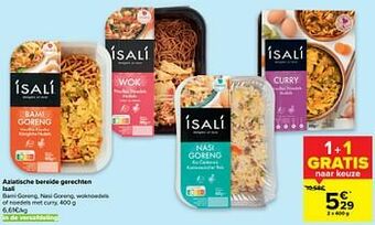 Carrefour Aziatische bereide gerechten isali aanbieding