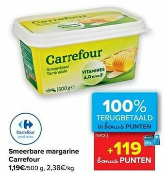 Carrefour Smeerbare margarine carrefour aanbieding