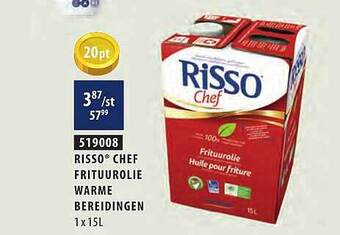 Risso chef frituurolie warme bereidingen