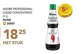 Bidfood Knorr professional liquid concentrate rund aanbieding