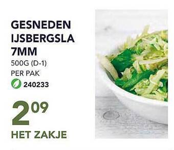 Bidfood Gesneden ijsbergsla aanbieding