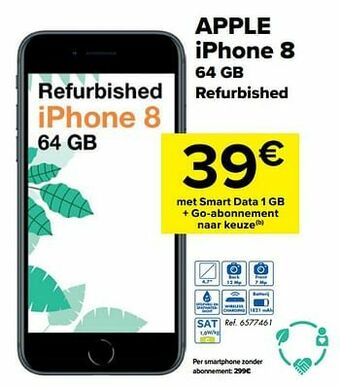 Carrefour Apple iphone 8 64 gb refurbished aanbieding