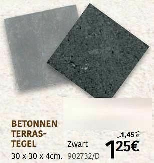 HandyHome Betonnen terrastegel zwart aanbieding