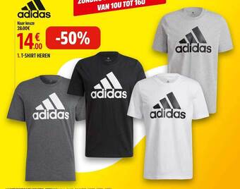 Intersport Adidas t-shirt heren aanbieding