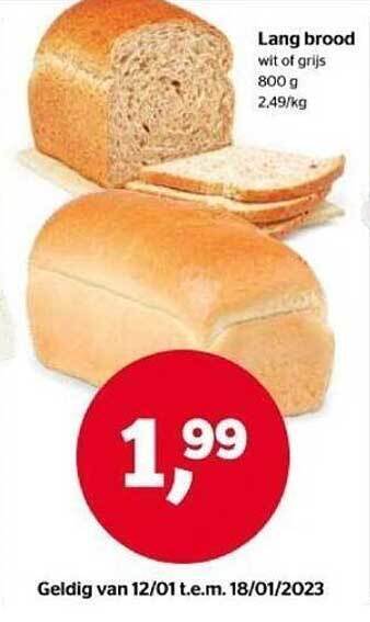 Spar Lang brood aanbieding