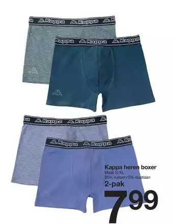 Zeeman Kappa heren boxer aanbieding